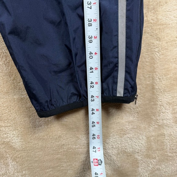 Starter Mens Navy Blue Athletic Track Pants Zipper Ankle Reflective Size Medium - Picture 12 of 12